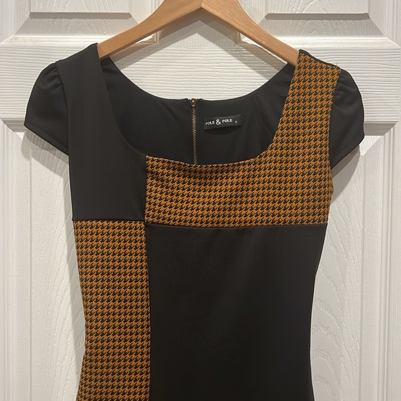 POLE & POLE Cap Sleeve Colorblock Dress - Picture 2 of 9